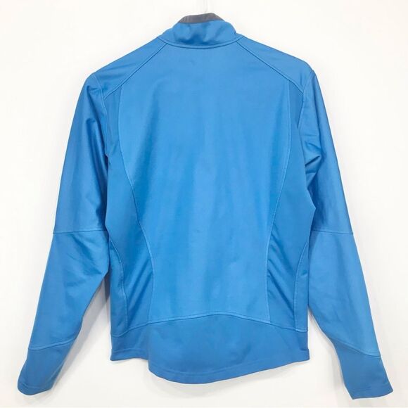Mountain Hardwear Blue Gray Windstopper Quarter Zip Performance Layer Pullover - Picture 7 of 14